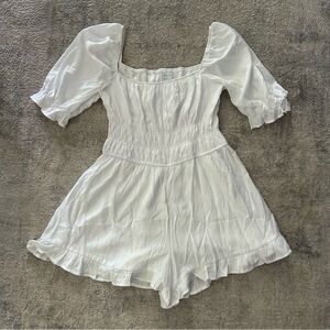 Blue Rain Elegant White Garment